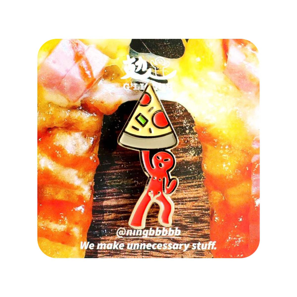 PinPin Like You Badge – Stuffed Crust Pizza (Order on demand)-thumb_1