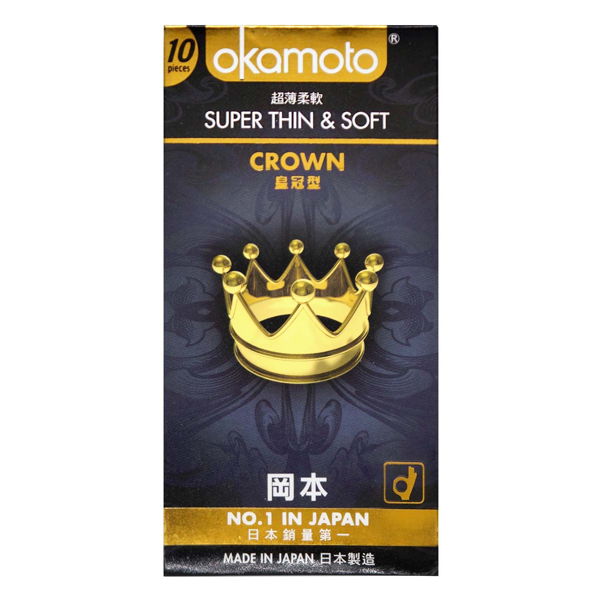 Okamoto Crown 10's Pack Latex Condom (Short Expiry)-thumb_2