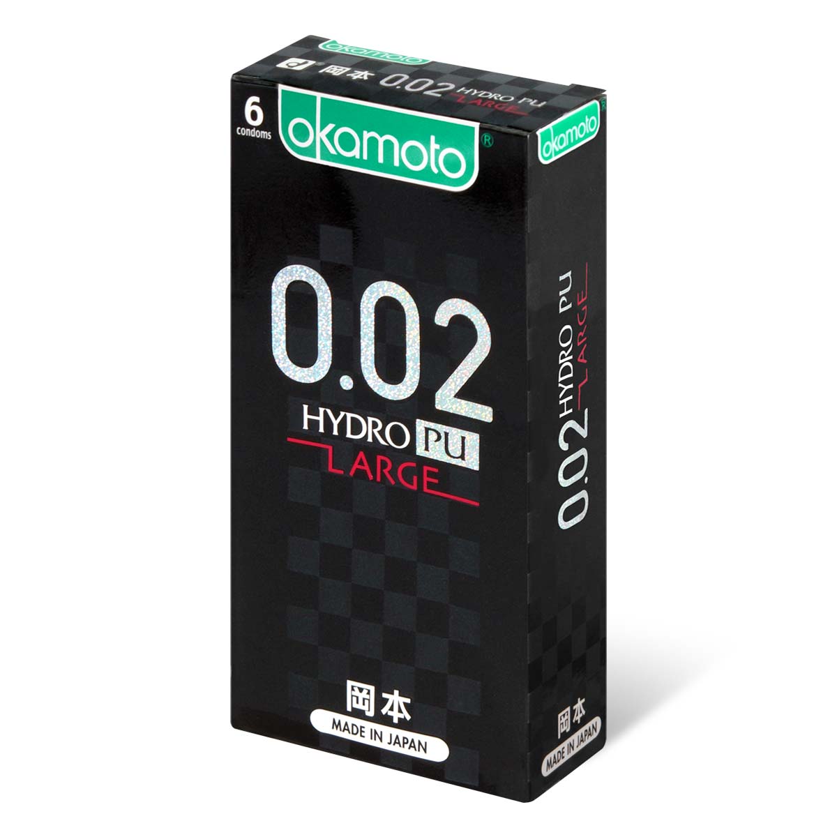 Okamoto 0.02 Hydro Polyurethane L-size 58mm 6's Pack PU Condom-p_1