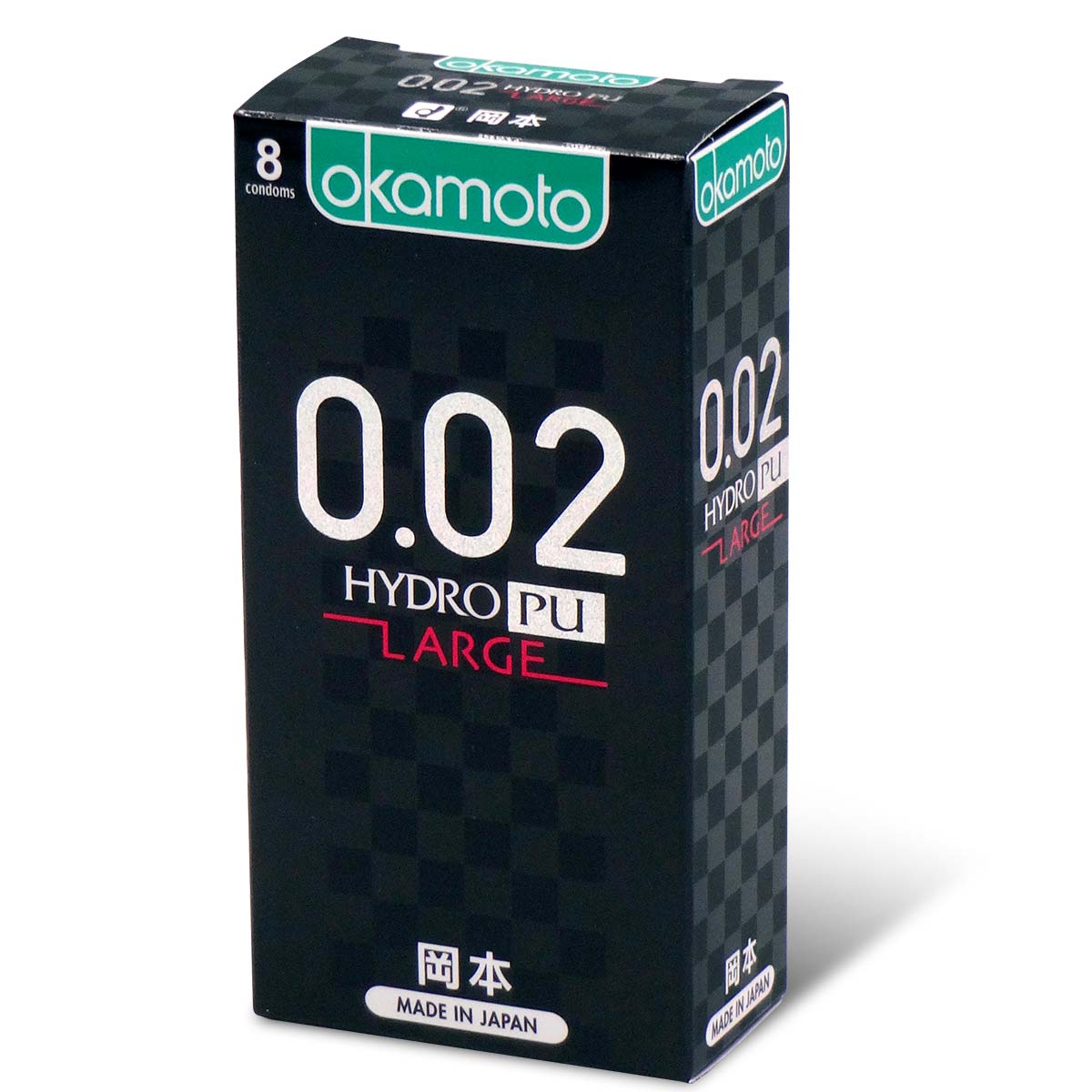 Okamoto 0.02 Hydro Polyurethane Large 8's Pack PU Condom-p_1