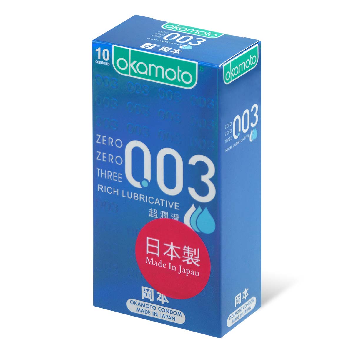 Okamoto 0.03 Rich Lubricative 10's Pack Latex Condom-thumb