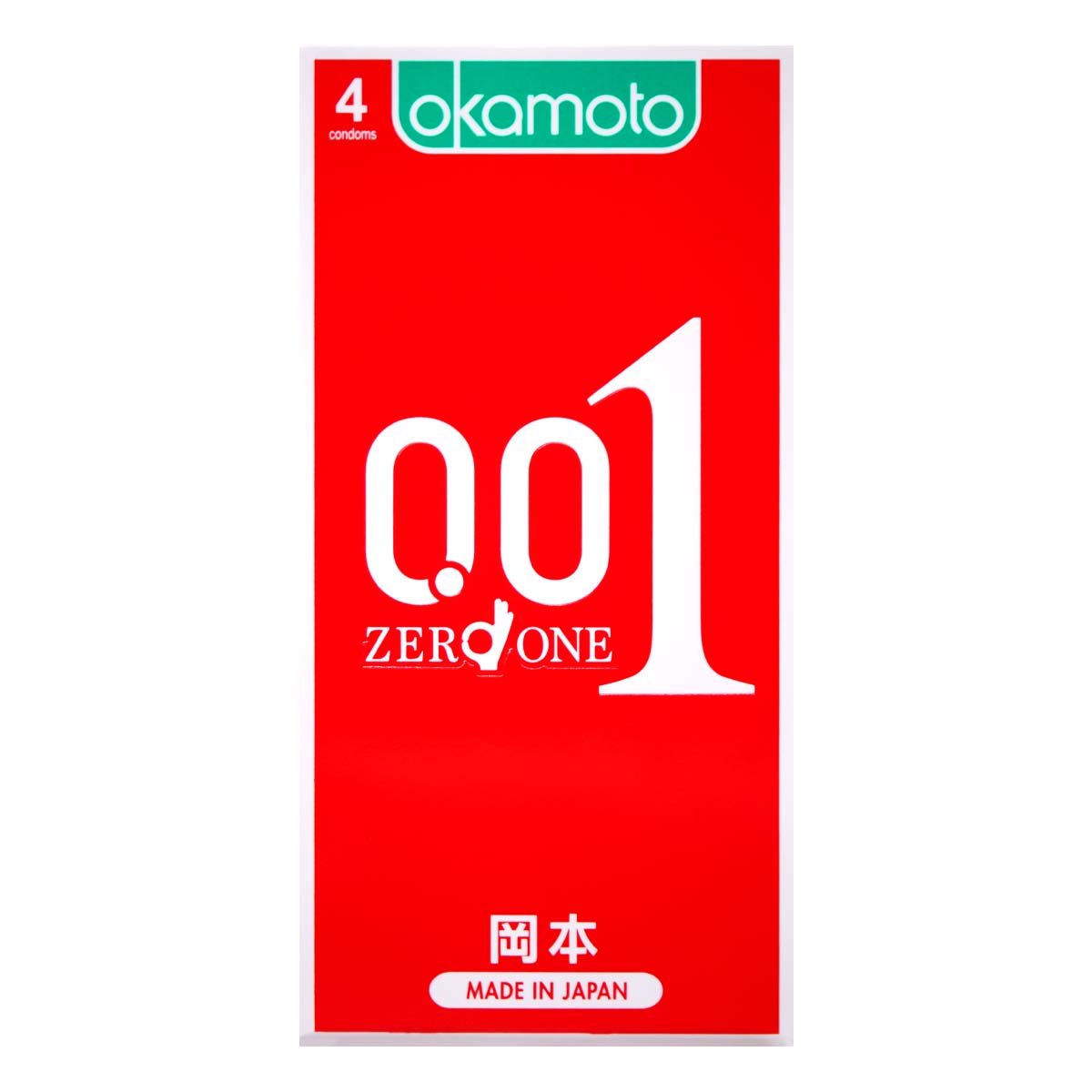 Okamoto 001 Hydro Polyurethane 4's Pack PU Condom-thumb_2