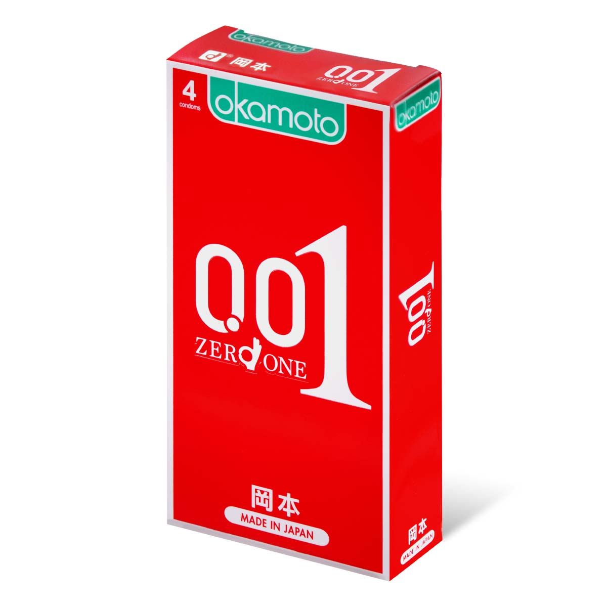Okamoto 001 Hydro Polyurethane 4's Pack PU Condom-thumb