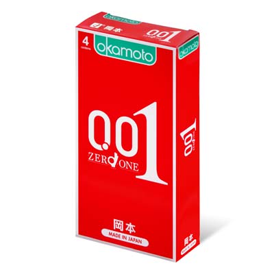 Okamoto 0.01 Hydro Polyurethane 4's Pack PU Condom-thumb