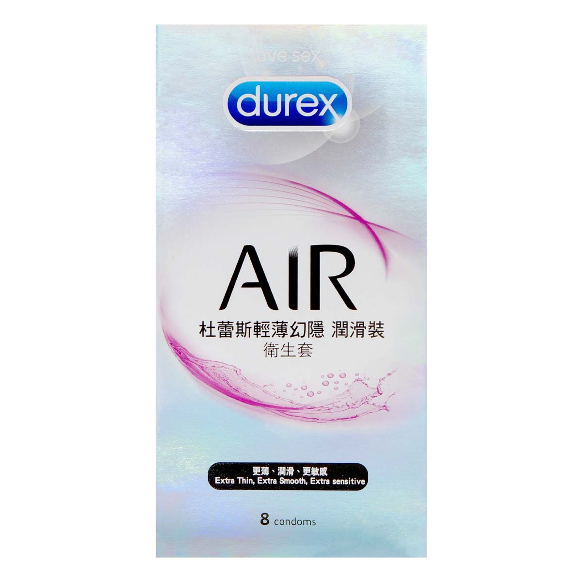 Durex 杜蕾斯 輕薄幻隱潤滑裝 8 片裝 乳膠保險套-p_2