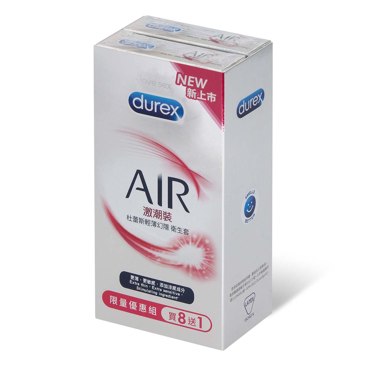 Durex Air Intense 8's pack Latex Condom-p_1
