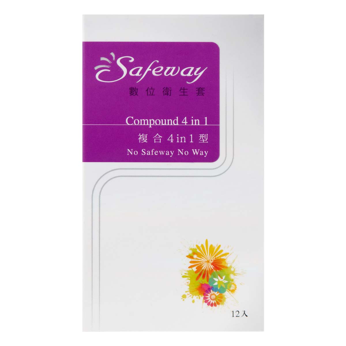 Safeway Compound 4 in 1 12's Pack Latex Condom-p_2