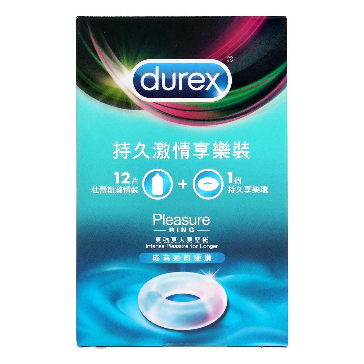 杜蕾斯持久享樂環 + Durex 杜蕾斯 激情裝 12 片裝 乳膠保險套 套裝-p_2