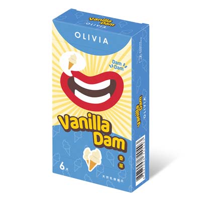 Olivia Vanilla Scent 6's Pack Natural Latex Dams-thumb