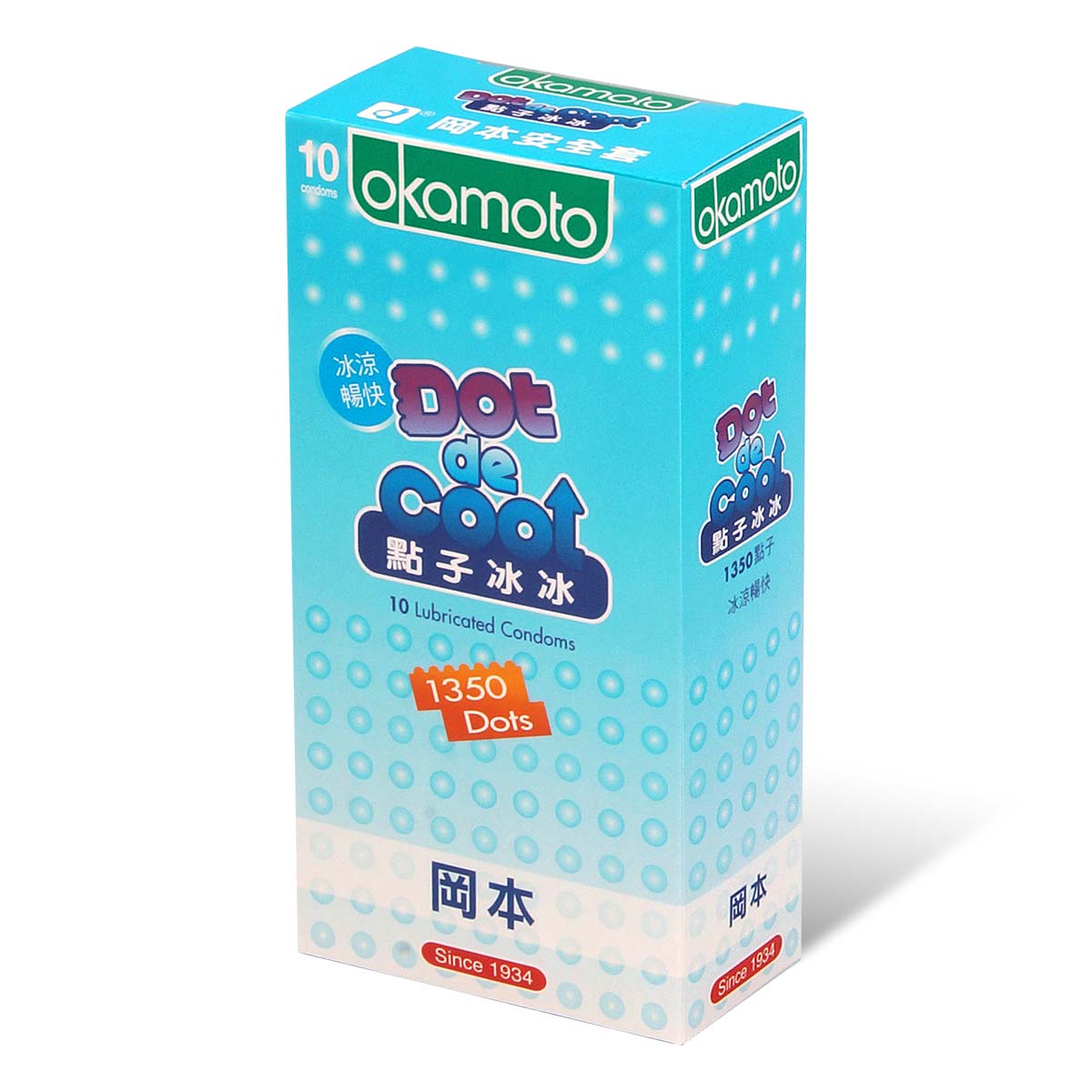 Okamoto Dot de Cool 10's Pack Latex Condom-p_1
