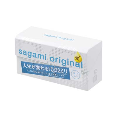 Sagami Original 0.02 Extra Lubricated 12's Pack PU Condom (Defective Packaging)-thumb
