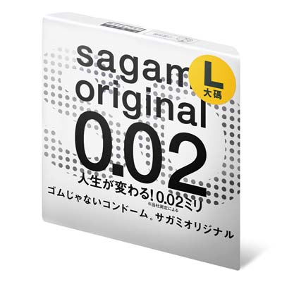 Sagami Original 0.02 L-size 58mm 1's Pack PU Condom-thumb