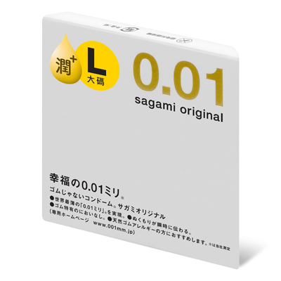 相模元祖 0.01 大碼 極潤裝 PU 保險套 1 入-thumb