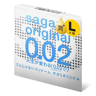 Sagami Original 0.02 L-Size Extra Lubricated (2nd generation) 58mm 1's Pack PU Condom-thumb