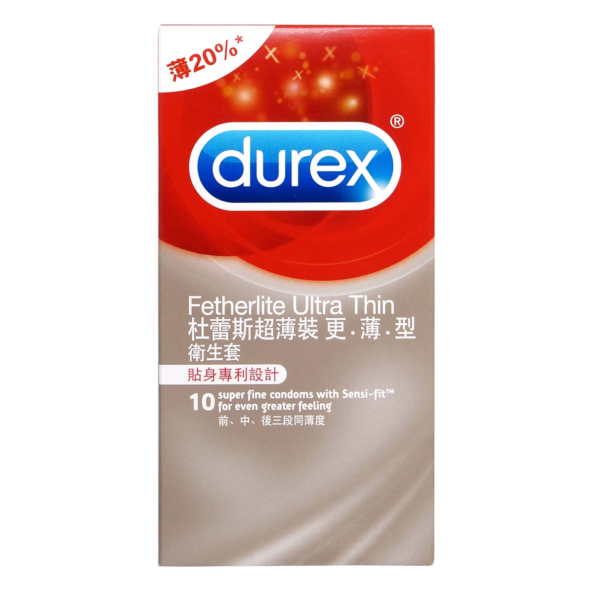 Durex Fetherlite Ultra Thin 10's Pack Latex Condom-thumb_2