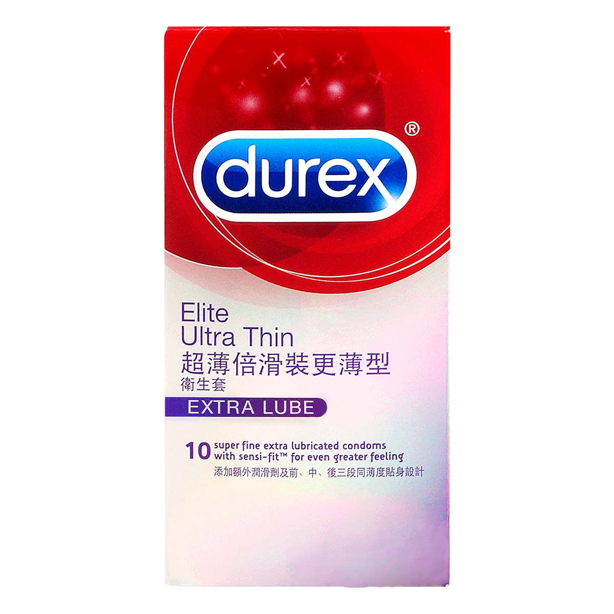 Durex 杜蕾斯 超薄倍滑裝更薄型 10 片裝 乳膠保險套-p_2