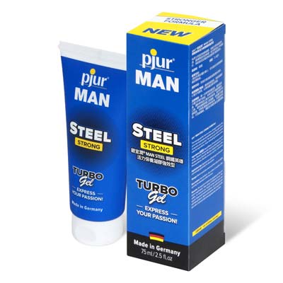 pjur MAN STEEL 鋼鐵英雄男性活力保養凝膠強效型 75ml（短效促銷）-thumb