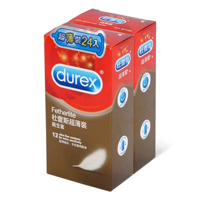 Durex 杜蕾斯 超薄裝 24 片裝 乳膠保險套-thumb
