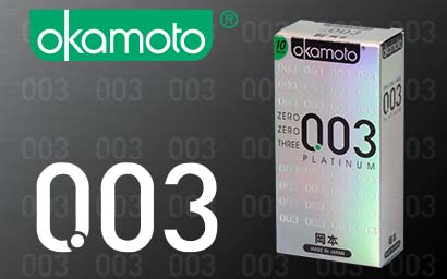Okamoto 0.03 Platinum 10's Pack Latex Condom-hot