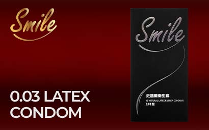 Smile 0.03 12's Pack Latex Condom-hot